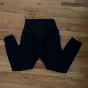 Dark denim maternity jeans
